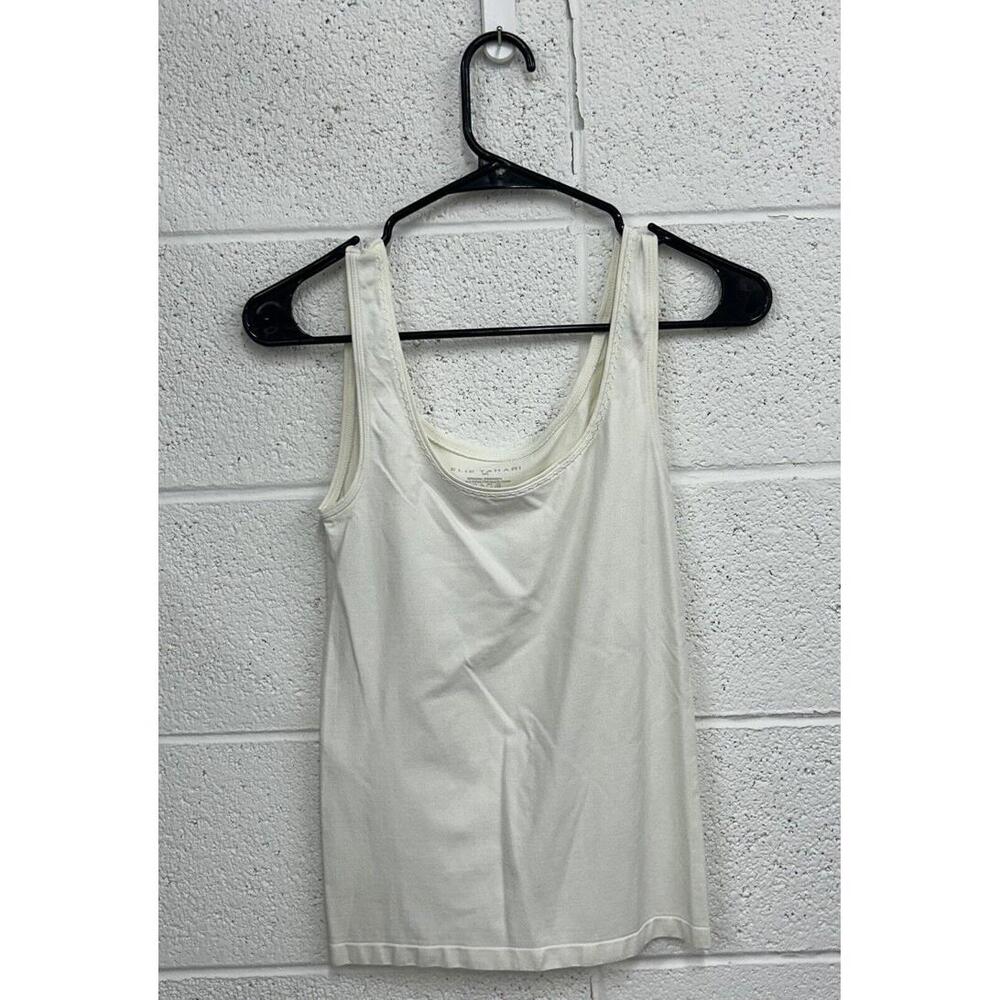Elie Tahari White Tank Top (M/L) - Picture 4 of 4